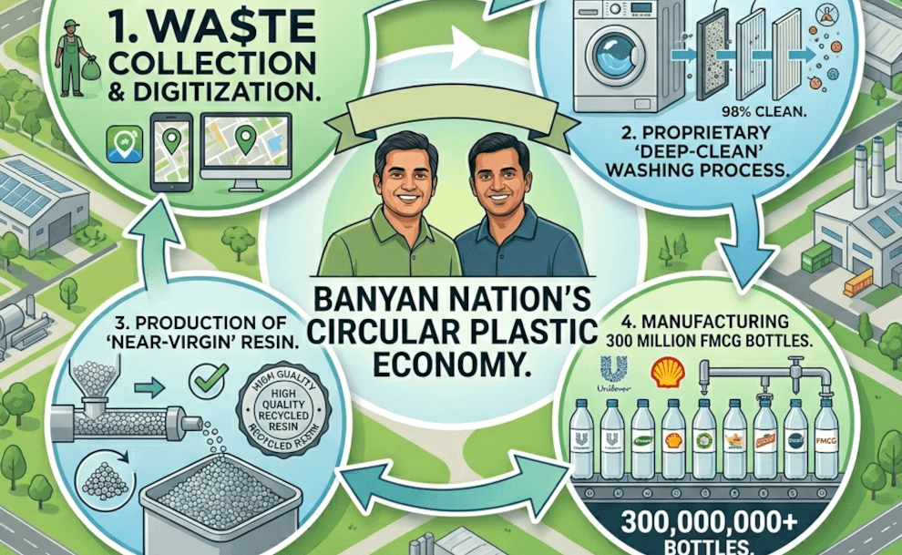 Banyan Nation: Turning India's Plastic Waste into 300M Bottles